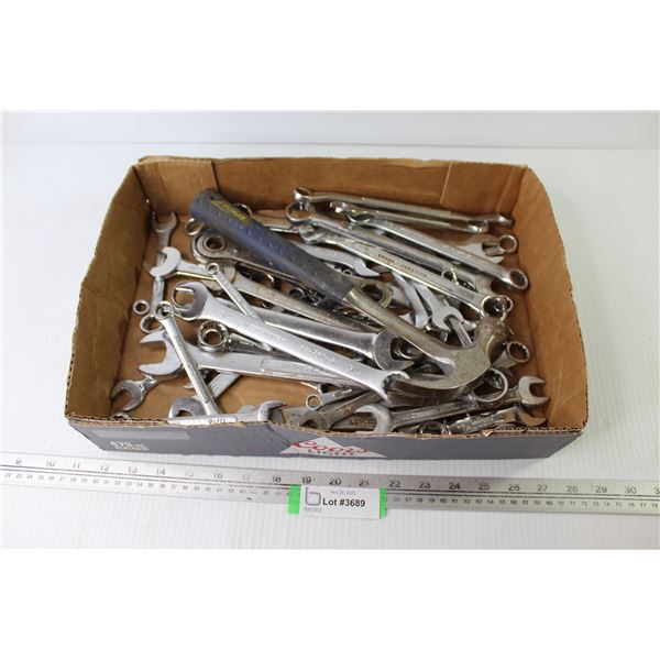 Large Assortment of Wrenches - Hammer