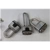 Image 3 : Snap Chalk Line - Keys - Multi Tool - Utility Knife - (3) Yale Locks (no keys) - Pipe Cutter