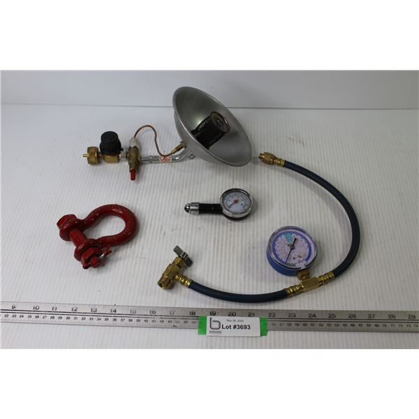 Crosby 5/8" Clevis - Heater Attachment For Propane Bottle - Tire Air Gauge