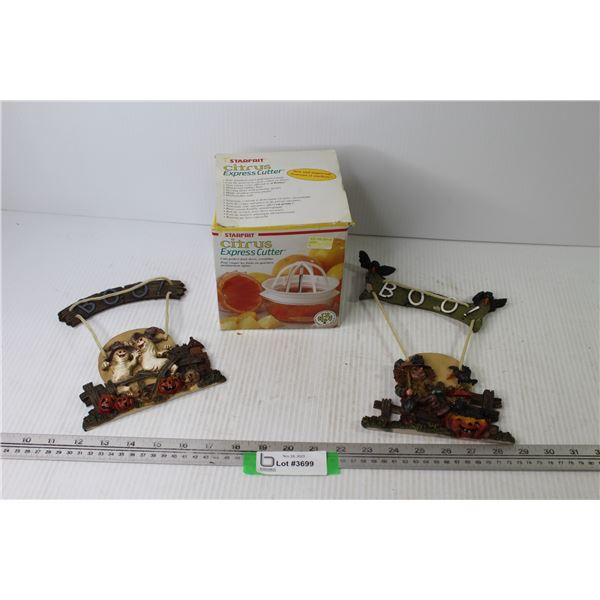 Starfrit Citrus Cutter - (2) Halloween Hanging Decor