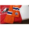 Image 2 : Canada Hockey Shirt (size lg) - Oilers Scarf