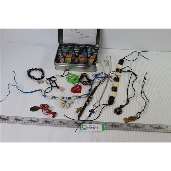 Tin Container - Necklaces - Bracelets - Key Chains