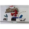 Image 1 : Bag of Rocks - (2) Hand Weights - USB Light - USB Storage Devices - Feather Fridge Magnets