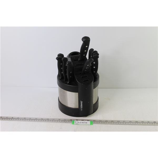 Faberware Knife Holder w/Knives
