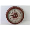 Image 3 : Dairy Fresh Metal Cap wall Clock (not running - battery operated - has chips & wear)