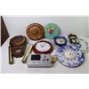 Image 9 : Box of Clock Faces & Parts - Travel Alarm Clock