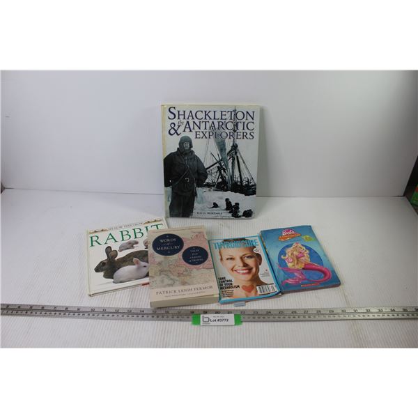 Books - Antarctic Explorers - Barbis - Thyroid Cure - Rabbits - Words of Mercury