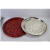 Image 5 : Binders - Metal Trays - Glass Flower Shaped Dish