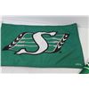 Image 3 : (2) Saskatchewan Roughrider Window Flags