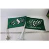 Image 5 : (2) Saskatchewan Roughrider Window Flags