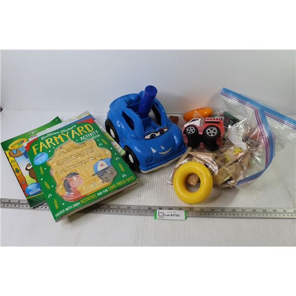 Childrens Activity Books - Story Books - Assortment of Small Toys