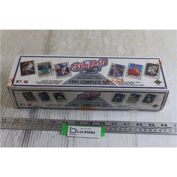 Baseball 1991 Edition Complete Set of Cards - Sealed