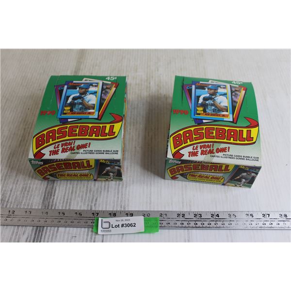 (2) Boxes Topps Baseball: The Real One! 1990 Cards - Sealed