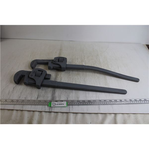 (2) Large Pipe Wrenches