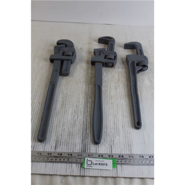 (3) Pipe Wrenches