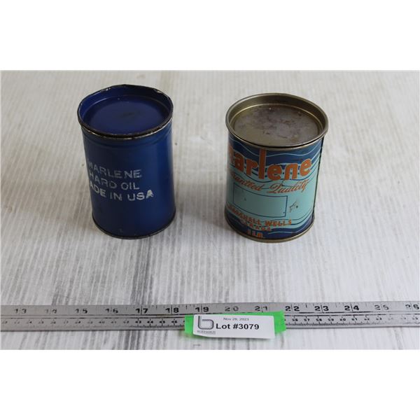 (2) Marlene Oil Cans