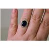 Image 1 : ^ .925 Silver / Sapphire Ring