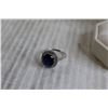 Image 2 : ^ .925 Silver / Sapphire Ring