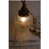 Image 1 : Clear Glass Swag Lamp - Works