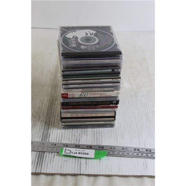 (17) CDs - Tony Bennett, 60 Christmas Favourites, Billy Joel