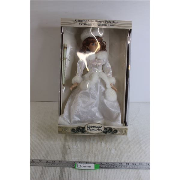 Keepsake Memories Genuine Fine Bisque Porcelain Doll - Sealed