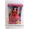 Image 1 : Disney Princess Belle Porcelain Keepsake Doll Holiday Jewel Collection - NIB