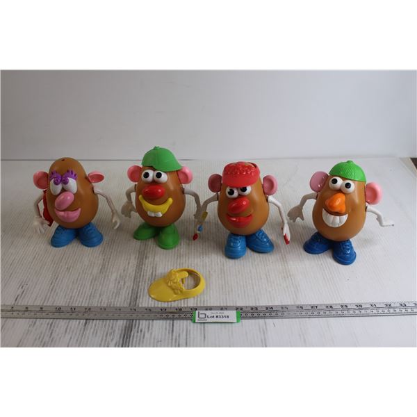 (4) Potato Head Toys