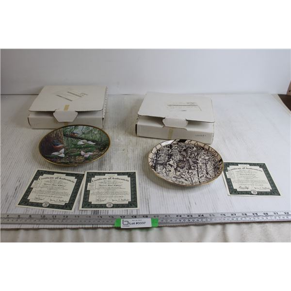 Ontario White Trilliums Plate + Where Paths Cross Plate