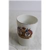 Image 3 : (3) Pieces for Royal Memorabilia - Bone Winsor China Plate + Alfred Meakin Cups