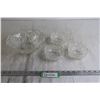 Image 1 : Glass Bowl + (3) Glass Candy Dishes
