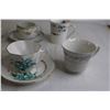 Image 3 : (5) Tea Cups w/ Saucers + (2) Coffee Cups