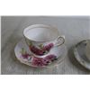 Image 5 : (5) Tea Cups w/ Saucers + (2) Coffee Cups