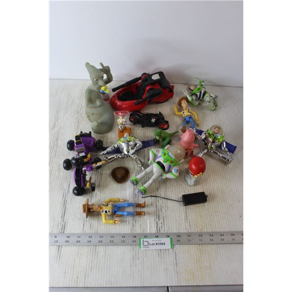 Assortment of Plastic Figures and Toys
