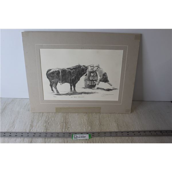 Print - "No Bull Allowed"