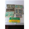 Image 1 : (8) Saskatchewan License Plates - 1976, 1986, 1989; (1) BC License Plate - 1994