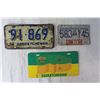 Image 4 : (8) Saskatchewan License Plates - 1976, 1986, 1989; (1) BC License Plate - 1994