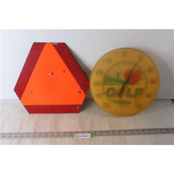 Slow Moving Vehicle Sign, I Love Golf Thermometer