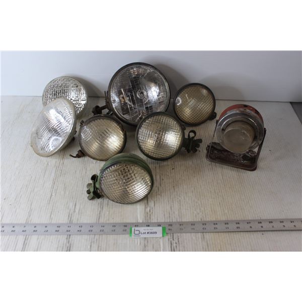 Assortment of Vintage Vehicle Lights