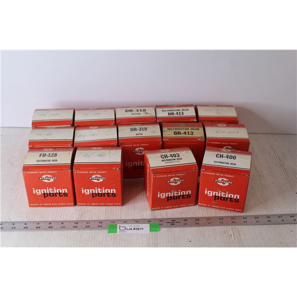(14) Standard Motor Products Parts - (12) Distributor Heads (Various Sizes) (2) Rotors