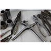 Image 3 : Various Tool Lot - Pilers, Leather Punch, Imperial Sockets, (2) Flat Screwdrivers, Trailer Pin