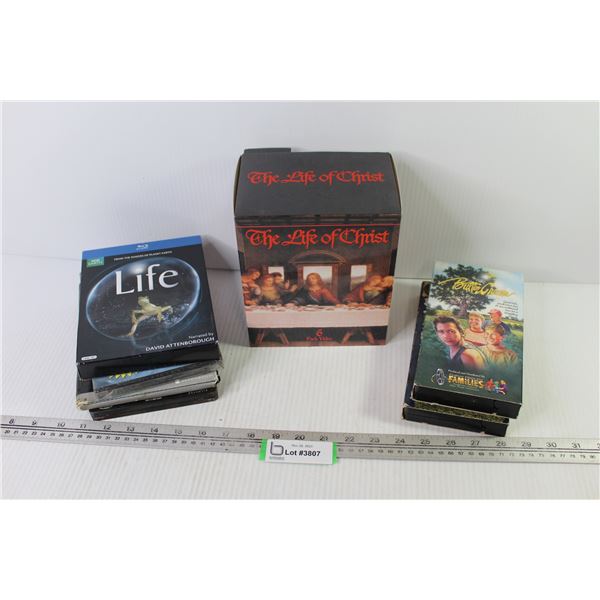 VHS Tapes & DVDs - Religion - Fight - Exercise - Adventure