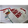Image 5 : (7) Christmas Themed Aprons - Napkins - Rings w/Cloth Christmas Figures