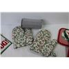 Image 4 : (2) Christmas Decor Banks - Ribbon - Pot Holders