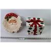 Image 1 : Ceramic Santa Face Bowl - Christmas Present Cookie Jar