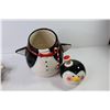 Image 6 : Penguin Cookie Jar - Ceramic Santa Face Dish