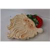 Image 2 : Santa Cookie Jar - Ceramic Santa Face Dish