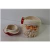 Image 5 : Santa Cookie Jar - Ceramic Santa Face Dish