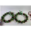Image 2 : (2) Christmas Bell Wreaths - Ball Wreath - Bell Ornament