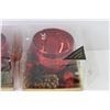 Image 2 : (2) Festive Candle Holders (NIB)