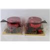 Image 4 : (2) Festive Candle Holders (NIB)